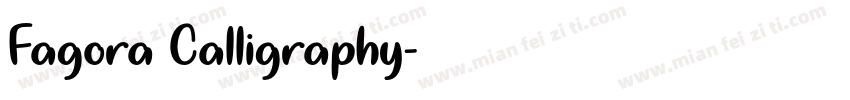 Fagora Calligraphy字体转换